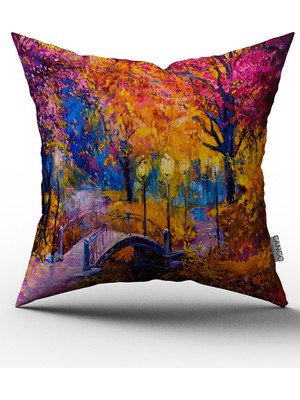 Cango Home Çift Tarafı Baskılı Kırlent Yastık Kılıfı CGH007-CT