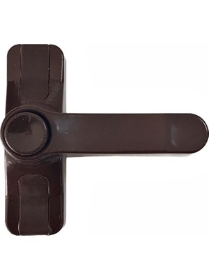 5 Adet Pvc Pencere Çocuk Emniyet Hırsız Güvenlik Kilidi Düğmeli Koyu Kahverengi