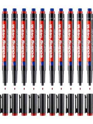 Edding 149M Asetat Kalem Silgili Kırmızı 10'lu