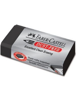 Faber-Castell Faber Dust-Free Siyah Silgi Orta Boy