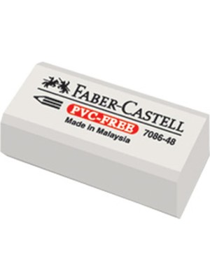 Faber-Castell Faber 7086/48 Beyaz Silgi Mini Boy 48'li