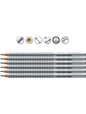 Faber-Castell Faber Grip 2001 Dereceli Resim Kalemi B 6'lı