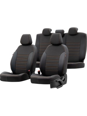 Otom Honda Cr-V 2007-2012 Özel Üretim Koltuk Kılıfı Paris Design Bej - Siyah