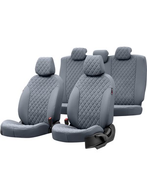 Otom Volkswagen Transporter T-5 2004-2015 5+1 (6 Kişi) Özel Üretim Koltuk Kılıfı Madrid Design Deri Füme