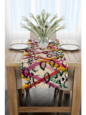 Cango Home Dekoratif Dijital Baskılı Runner Cgh 367-RN