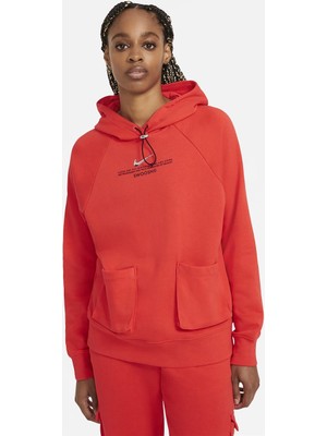 Nike Kadın Kapüşonlu Sweatshirt W Nsw Swsh Ft CZ8896