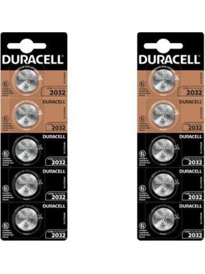 Duracell 2032 Lithium 3V Kartela 10'lu Pil