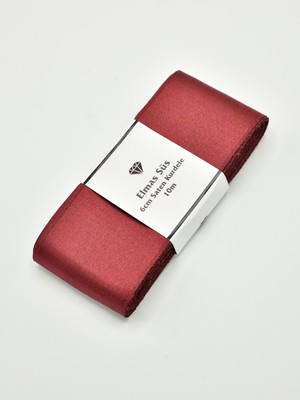 Elmas Süs Bordo Saten Kurdele Takı Kurdelesi (6CM-10M)