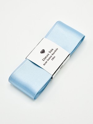 Elmas Süs Mavi Saten Kurdele Takı Kurdelesi (6CM-10M)