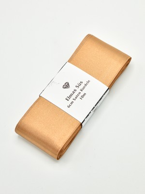 Elmas Süs Kapuçino Saten Kurdele Takı Kurdelesi (6CM-10M)