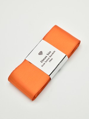 Elmas Süs Turuncu Saten Kurdele Takı Kurdelesi (6CM-10M)