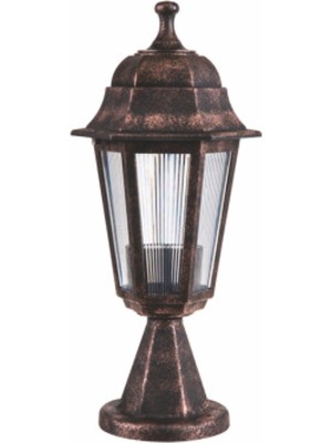 Zerpa Altıgen Bahçe Aydınlatması Set Üstü Optik Armatür Bakır