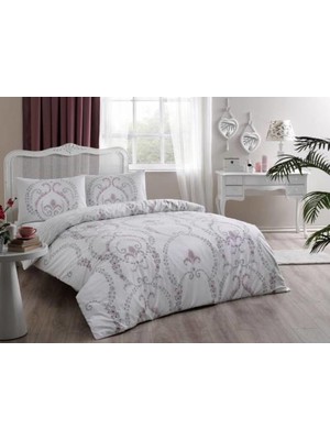 Taç Astra Çift Kişilik Nevresim Takımı Pembe