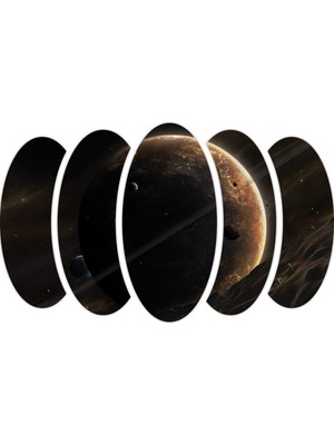 Renkselart Uzay Gezegenler Mdf TABLO-0978