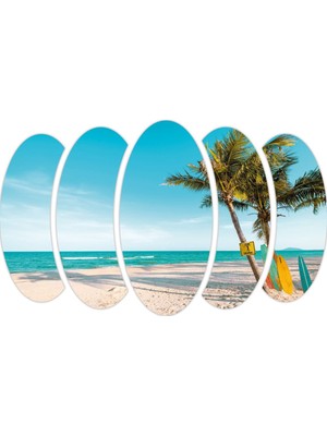 Renkselart Yaz Tatil Kokteyl Mdf TABLO-0783