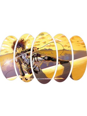 Renkselart Attack On Titan Anime Mdf TABLO-0497