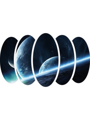 Renkselart Gezegenler Uzay Mdf TABLO-0959