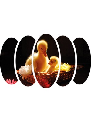 Renkselart Ördek Yavruları Mdf TABLO-2680