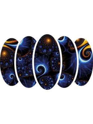 Renkselart Fraktal Sanatsal Mdf TABLO-2891