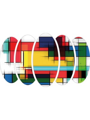 Renkselart Fraktal Sanatsal Mdf TABLO-2900