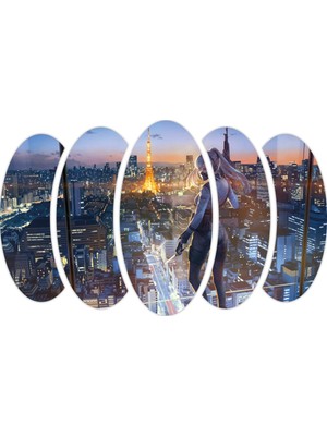 Renkselart Anime Şehir Mdf Tablo-1565