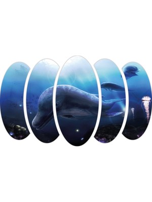 Renkselart Yunus Balığı Mdf Tablo-1843