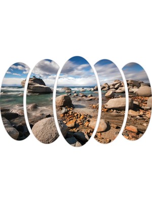 Renkselart Sahil Kıyı Deniz Mdf Tablo-1971