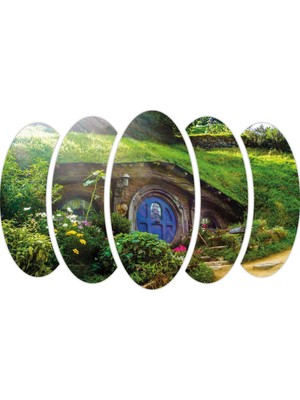 Renkselart Hobbit Köy Mdf Tablo-3062