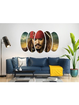 Renkselart Jack Sparrow Mdf Tablo-3403