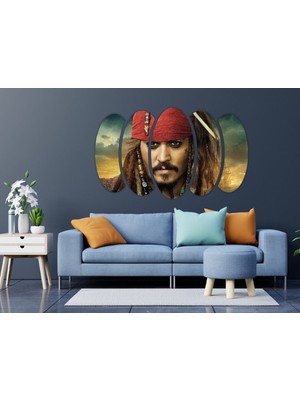 Renkselart Jack Sparrow Mdf Tablo-3403