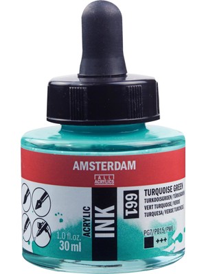 Amsterdam Akrilik Mürekkep Boya 30 ml Turquoise Green
