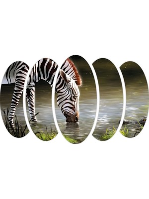 Renkselart Zebra Timsah Mdf Tablo-3500