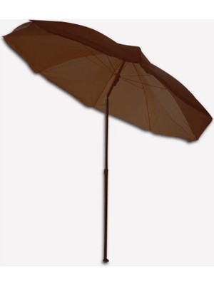 Sunfun Şemsiye - 180 cm - Kahverengi - Ürün Güneşten Korunma Için Uygundur