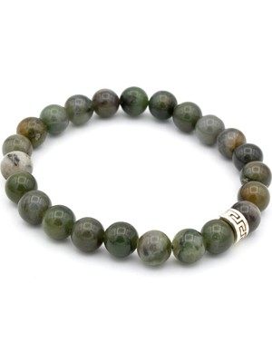 Murty99  Doğal Afrika Yeşim Taşı Doğal Taş Bileklik 003