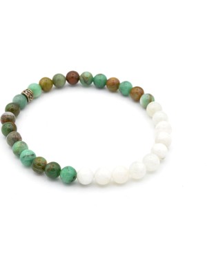 Murty99  Doğal Afrika Yeşim ve Ay Taşı Bileklik