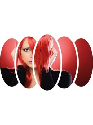 Renkselart Kadın Saç Modeli Kuaför Mdf TABLO-1021