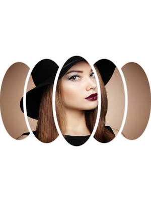 Renkselart Kadın Saç Modeli Kuaför Mdf TABLO-1026