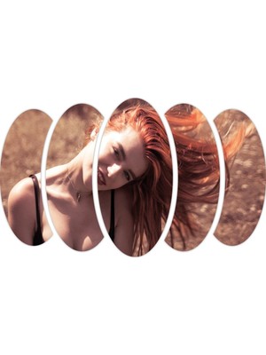 Renkselart Kadın Saç Modeli Kuaför Mdf TABLO-1040