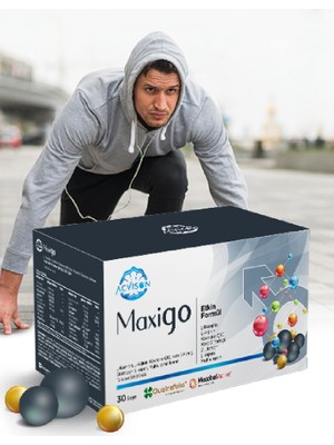 Acvison Maxigo Erkeklere Özel L-Carnitin L-Arjinin Koenzim Q10 Kore Ginsengi Içeren Multivitamin 30 Saşe
