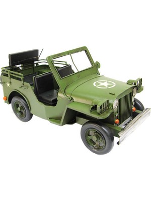 May Gift Shop Dekoratif Metal Askeri Jeep