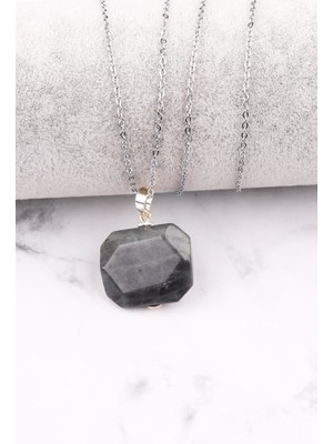 Alibaba Doğaltaş Labradorit Doğal Taş Kolye