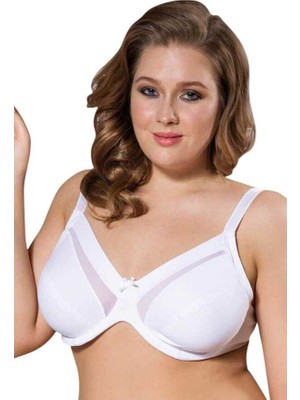 Anıl - Tül Detaylı Pamuklu Minimizer Sütyen 3702