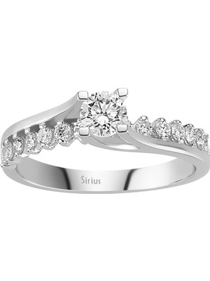 Sirius G Renk Toplam 0,58 Karat Pırlanta Tektaş Yüzük 0423R0008