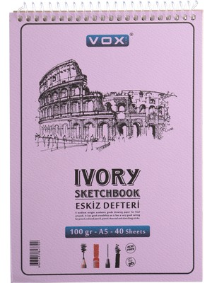 Eskiz Çizim Defteri A5 40 Yaprak 100 gr