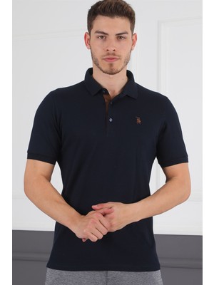 T8581 Dewberry Erkek T-Shirt-Lacivert