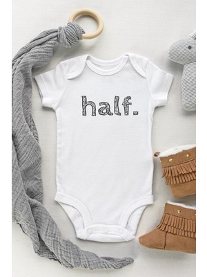 Limon Half Black Kısa Kol Çıtçıtlı Bebek Body