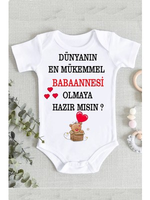 Limon Babaanne Müjde Dünyanın En Mükemmel Babaannesi Organik Baskı Zıbın Body