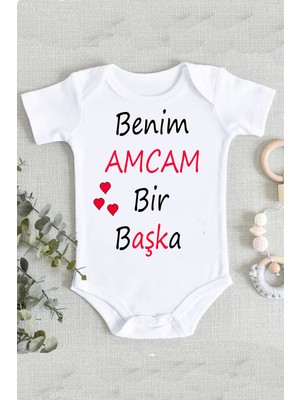 Limon Amca Benim Dayım Bir Başka %100 Pamuk Organik Baskılı Tasarım Zıbın Body