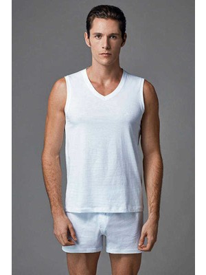 Eros - V Yaka Kolsuz T-Shirt 2li Paket ERS031