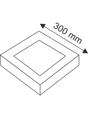 Durbuldum 24W Sıva Kare LED Panel Beyaz